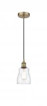  616-1P-AB-G392-LED - Ellery - 1 Light - 5 inch - Antique Brass - Cord hung - Mini Pendant