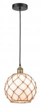  616-1P-BAB-G121-10RB - Edison - 1 Light - 10 inch - Black Antique Brass - Mini Pendant