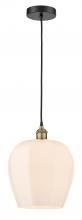  616-1P-BAB-G461-12 - Norfolk - 1 Light - 12 inch - Black Antique Brass - Cord hung - Mini Pendant