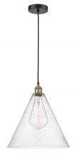  616-1P-BAB-GBC-164-LED - Berkshire - 1 Light - 16 inch - Black Antique Brass - Cord hung - Pendant