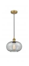  616-1P-BB-G247 - Gorham - 1 Light - 10 inch - Brushed Brass - Cord hung - Mini Pendant