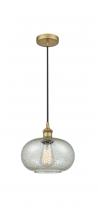  616-1P-BB-G249-LED - Gorham - 1 Light - 10 inch - Brushed Brass - Cord hung - Mini Pendant