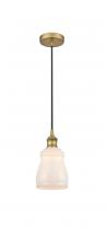 Innovations Lighting 616-1P-BB-G391-LED - Ellery - 1 Light - 5 inch - Brushed Brass - Cord hung - Mini Pendant