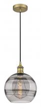  616-1P-BB-G556-10SM - Rochester - 1 Light - 10 inch - Brushed Brass - Cord hung - Mini Pendant