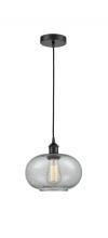 Innovations Lighting 616-1P-BK-G247-LED - Gorham - 1 Light - 10 inch - Matte Black - Cord hung - Mini Pendant