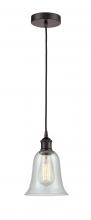  616-1P-OB-G2812 - Hanover - 1 Light - 6 inch - Oil Rubbed Bronze - Cord hung - Mini Pendant