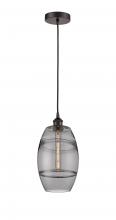  616-1P-OB-G557-8SM - Vaz - 1 Light - 8 inch - Oil Rubbed Bronze - Cord hung - Mini Pendant