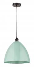  616-1P-OB-MBD-16-SF-LED - Plymouth - 1 Light - 16 inch - Oil Rubbed Bronze - Cord hung - Mini Pendant