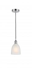  616-1P-PC-G441-LED - Brookfield - 1 Light - 6 inch - Polished Chrome - Cord hung - Mini Pendant