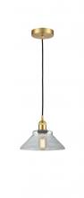  616-1P-SG-G132-LED - Orwell - 1 Light - 8 inch - Satin Gold - Cord hung - Mini Pendant