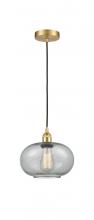 Innovations Lighting 616-1P-SG-G247-LED - Gorham - 1 Light - 10 inch - Satin Gold - Cord hung - Mini Pendant