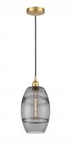  616-1P-SG-G557-8SM - Vaz - 1 Light - 8 inch - Satin Gold - Cord hung - Mini Pendant