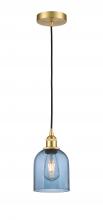 Innovations Lighting 616-1P-SG-G558-6BL - Bella - 1 Light - 6 inch - Satin Gold - Cord hung - Mini Pendant