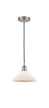  616-1P-SN-G131-LED - Orwell - 1 Light - 8 inch - Brushed Satin Nickel - Cord hung - Mini Pendant