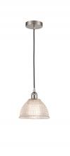  616-1P-SN-G422-LED - Arietta - 1 Light - 8 inch - Brushed Satin Nickel - Cord hung - Mini Pendant