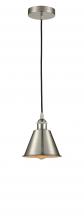 Innovations Lighting 616-1P-SN-M8-LED - Smithfield - 1 Light - 7 inch - Brushed Satin Nickel - Cord hung - Mini Pendant