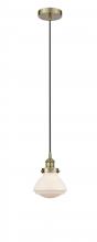  616-1PH-AB-G321 - Olean - 1 Light - 7 inch - Antique Brass - Cord hung - Mini Pendant