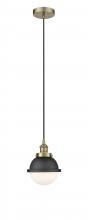  616-1PH-AB-HFS-61-BK - Edison - 1 Light - 7 inch - Antique Brass - Mini Pendant