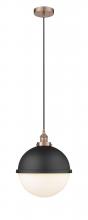  616-1PH-AC-HFS-121-BK - Edison - 1 Light - 13 inch - Antique Copper - Mini Pendant