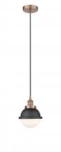  616-1PH-AC-HFS-61-BK - Edison - 1 Light - 7 inch - Antique Copper - Mini Pendant