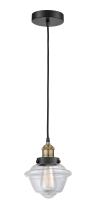  616-1PH-BAB-G532 - Oxford - 1 Light - 7 inch - Black Antique Brass - Cord hung - Mini Pendant