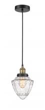  616-1PH-BAB-G664-7 - Bullet - 1 Light - 7 inch - Black Antique Brass - Cord hung - Mini Pendant