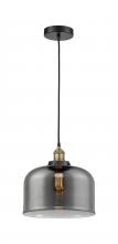  616-1PH-BAB-G73-L - Bell - 1 Light - 12 inch - Black Antique Brass - Cord hung - Mini Pendant