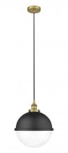  616-1PH-BB-HFS-122-BK - Edison - 1 Light - 13 inch - Brushed Brass - Mini Pendant