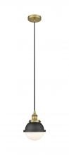  616-1PH-BB-HFS-61-BK - Edison - 1 Light - 7 inch - Brushed Brass - Mini Pendant