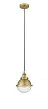  616-1PH-BB-HFS-64-BB-LED - Hampden - 1 Light - 7 inch - Brushed Brass - Cord hung - Mini Pendant