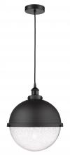  616-1PH-BK-HFS-124-BK-LED - Hampden - 1 Light - 13 inch - Matte Black - Cord hung - Pendant