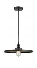  616-1PH-BK-MFR-BK-16 - Appalachian - 1 Light - 16 inch - Matte Black - Cord hung - Mini Pendant