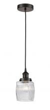  616-1PH-OB-G302-LED - Colton - 1 Light - 6 inch - Oil Rubbed Bronze - Cord hung - Mini Pendant