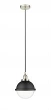  616-1PH-PN-HFS-82-BK - Edison - 1 Light - 9 inch - Polished Nickel - Mini Pendant