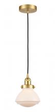  616-1PH-SG-G321 - Olean - 1 Light - 7 inch - Satin Gold - Cord hung - Mini Pendant