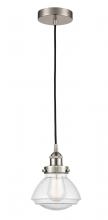  616-1PH-SN-G324 - Olean - 1 Light - 7 inch - Brushed Satin Nickel - Cord hung - Mini Pendant