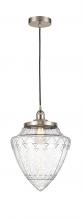  616-1PH-SN-G664-12-LED - Bullet - 1 Light - 12 inch - Brushed Satin Nickel - Cord hung - Mini Pendant