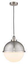 Innovations Lighting 616-1PH-SN-HFS-121-SN-LED - Hampden - 1 Light - 13 inch - Brushed Satin Nickel - Cord hung - Pendant