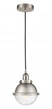  616-1PH-SN-HFS-64-SN-LED - Hampden - 1 Light - 7 inch - Brushed Satin Nickel - Cord hung - Mini Pendant