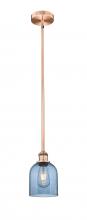 Innovations Lighting 616-1S-AC-G558-6BL - Bella - 1 Light - 6 inch - Antique Copper - Cord hung - Mini Pendant