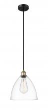  616-1S-BAB-GBD-122-LED - Bristol - 1 Light - 12 inch - Black Antique Brass - Cord hung - Mini Pendant