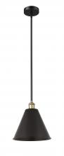 Innovations Lighting 616-1S-BAB-MBC-12-BK-LED - Berkshire - 1 Light - 12 inch - Black Antique Brass - Cord hung - Mini Pendant