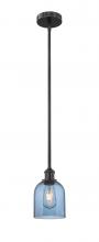 Innovations Lighting 616-1S-BK-G558-6BL - Bella - 1 Light - 6 inch - Matte Black - Cord hung - Mini Pendant