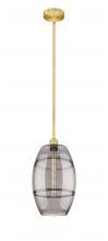  616-1S-SG-G557-10SM - Vaz - 1 Light - 10 inch - Satin Gold - Cord hung - Mini Pendant