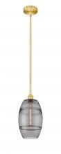  616-1S-SG-G557-8SM - Vaz - 1 Light - 8 inch - Satin Gold - Cord hung - Mini Pendant