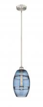  616-1S-SN-G557-8BL - Vaz - 1 Light - 8 inch - Brushed Satin Nickel - Cord hung - Mini Pendant