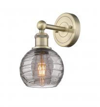  616-1W-AB-G1213-6SM - Athens Deco Swirl - 1 Light - 6 inch - Antique Brass - Sconce