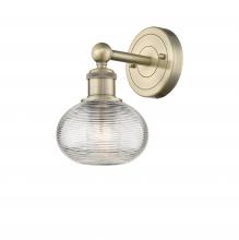  616-1W-AB-G555-6CL - Ithaca - 1 Light - 6 inch - Antique Brass - Sconce