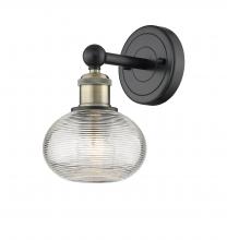  616-1W-BAB-G555-6CL - Ithaca - 1 Light - 6 inch - Black Antique Brass - Sconce