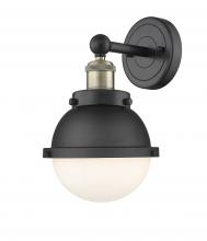  616-1W-BAB-HFS-61-BK - Edison - 1 Light - 7 inch - Black Antique Brass - Sconce